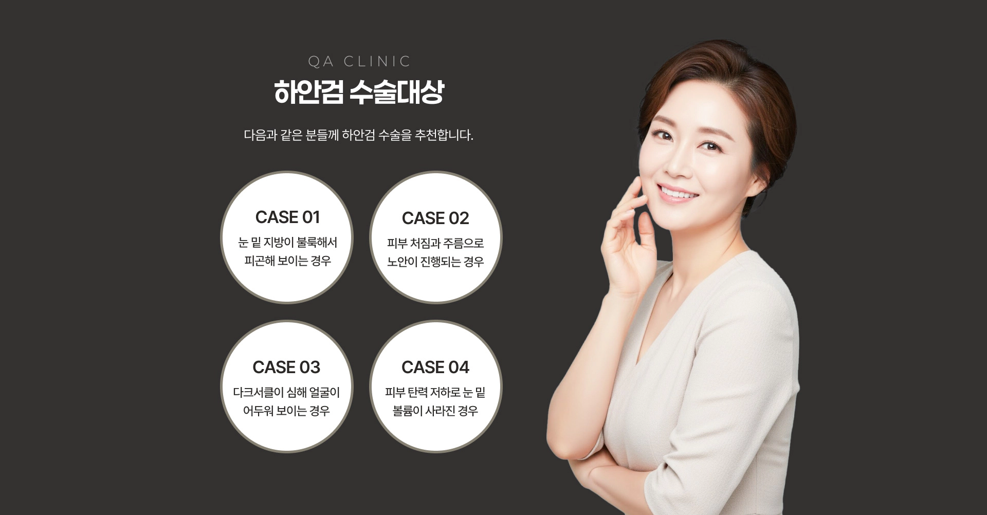QA CLINIC 하안검 수술대상